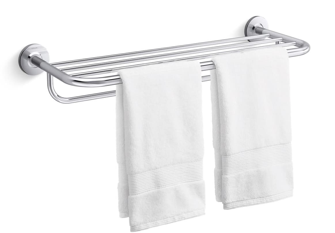 Towel Rack | Square 610 mm | Chrome Finish