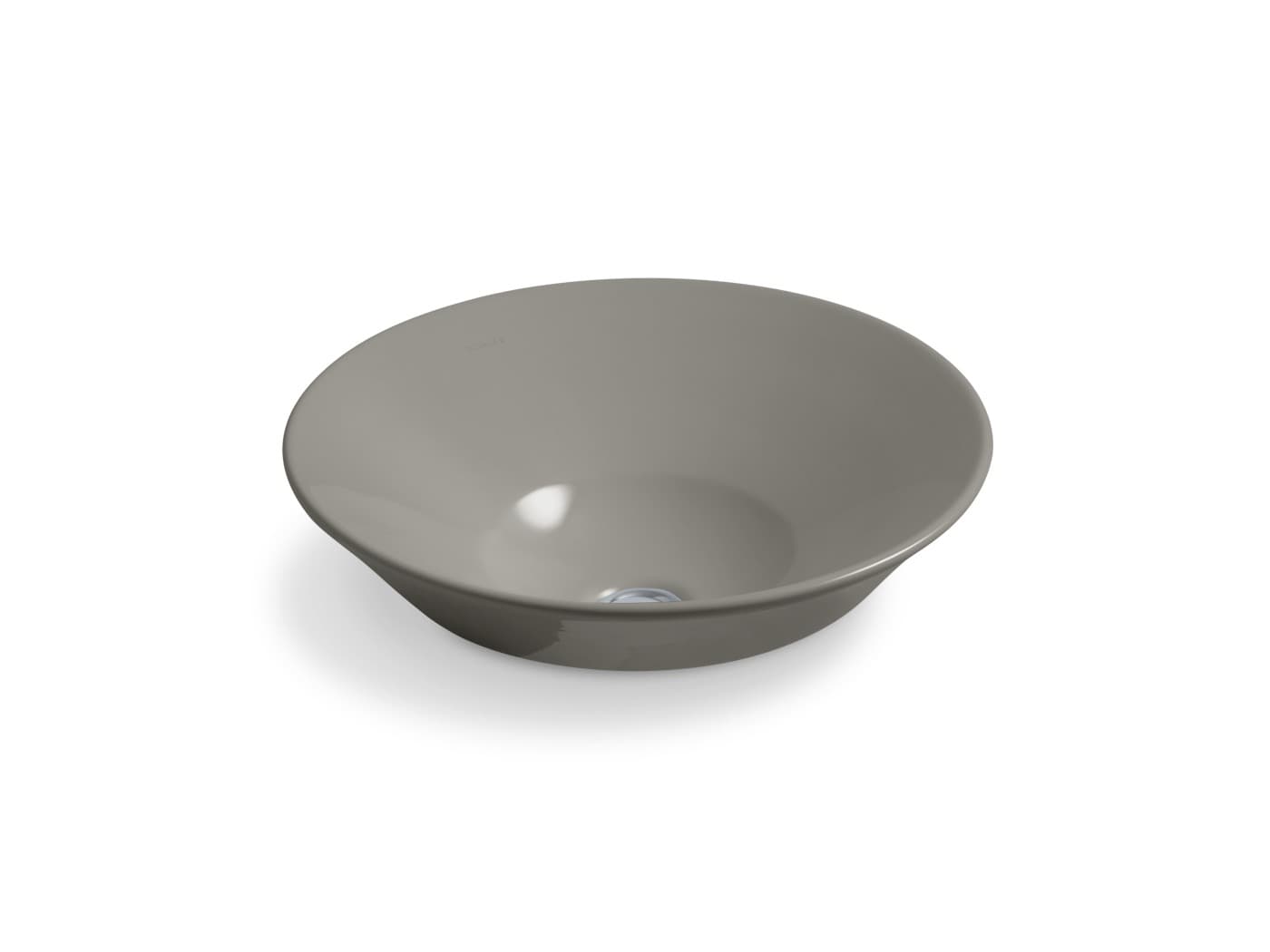 Conical Bell™ 413 mm Round Wash Basin Without Tap Hole | Glazed underside |White Finish