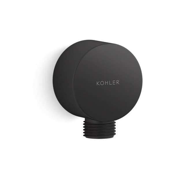 Wall-Mount Water Supply Elbow For Hand Shower | Matt Black Finish