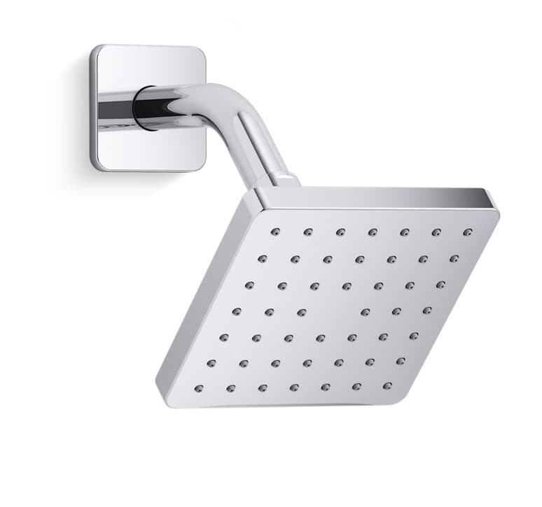 Overhead Shower Square 127 mm  | Chrome Finish