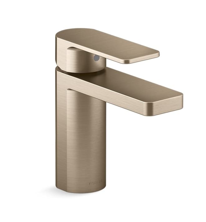 Parallel Single Lever Basin Mixer (Hot & Cold Water) | With 450 mm Braided Connection Pipe | Brushed Bronze Finish