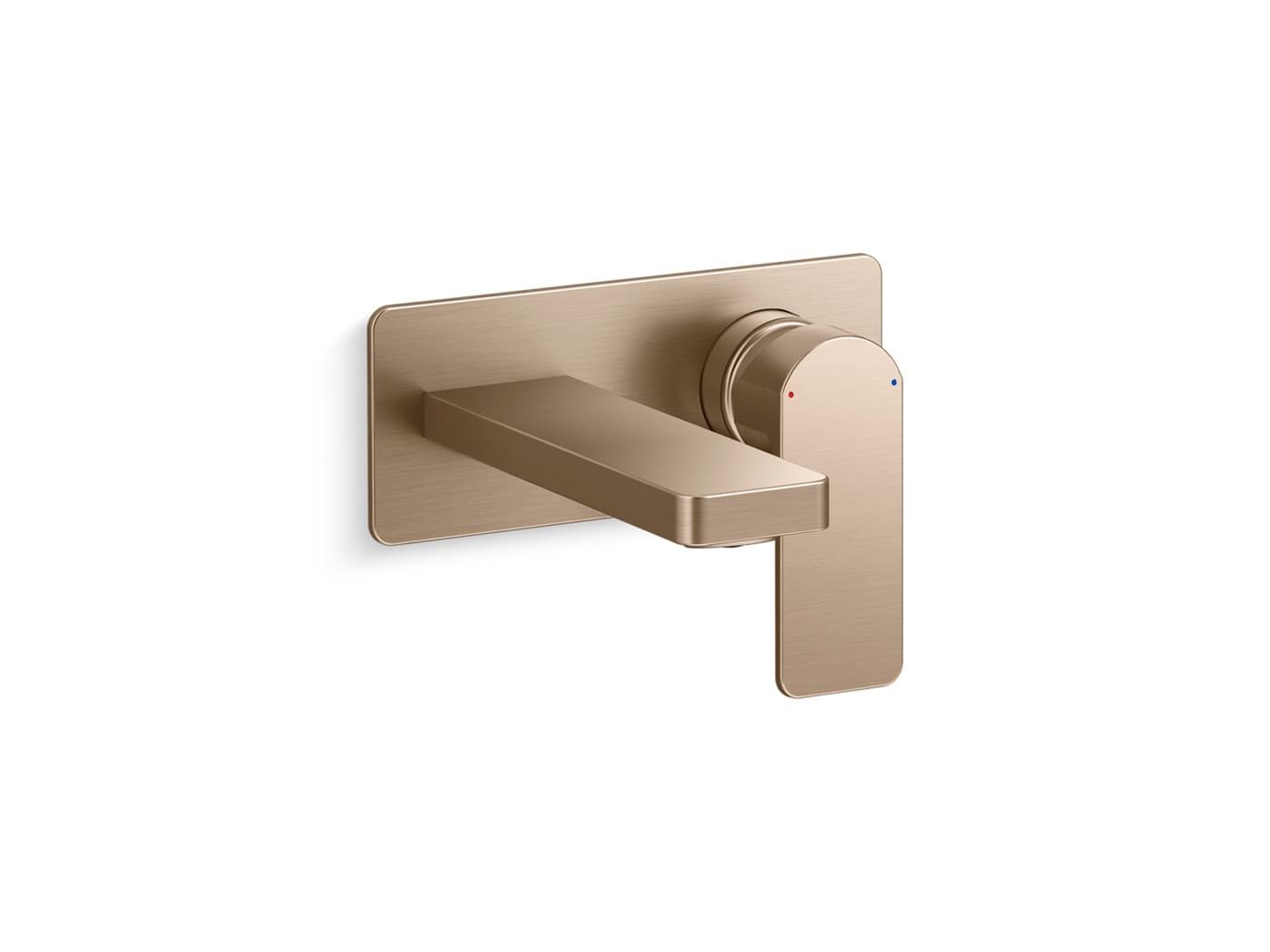 Parallel Single Lever Basin Mixer (Hot & Cold Water) | Exposed Part With Concealed Part | Brushed Bronze Finish