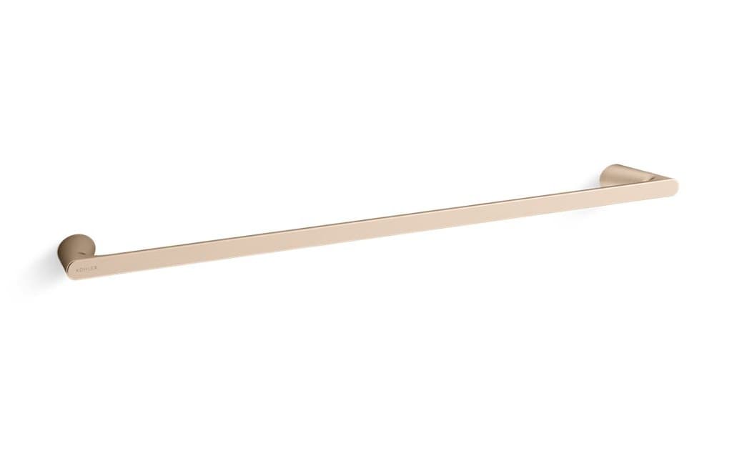 Towel Rod | Square 610 mm | French Gold Finish
