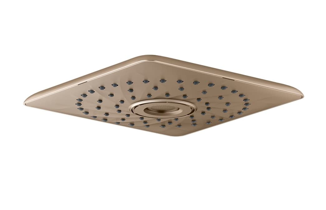 Overhead Rain Shower Square 254 mm | Brushed Bronze Finish