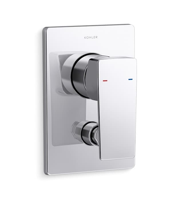 Hone Aqua Turbo 235 Exposed Part For High Flow Single Lever Concealed Diverter | Compatible With Concealed Part (K-882IN-NA Sold Separately) | Chrome Finish