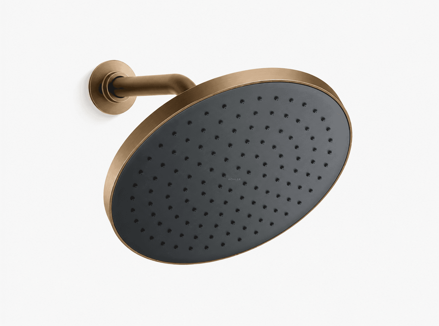 Overhead Rain Shower Round 254 mm Dia | Brushed Bronze Finish