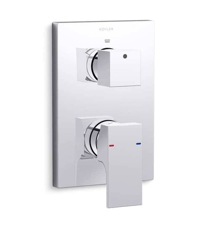 Aqua Turbo 360 Exposed Part For High Flow Single Lever Concealed Diverter | Compatible With Concealed Part (K-99924IN-CP Sold Separately) | Chrome Finish