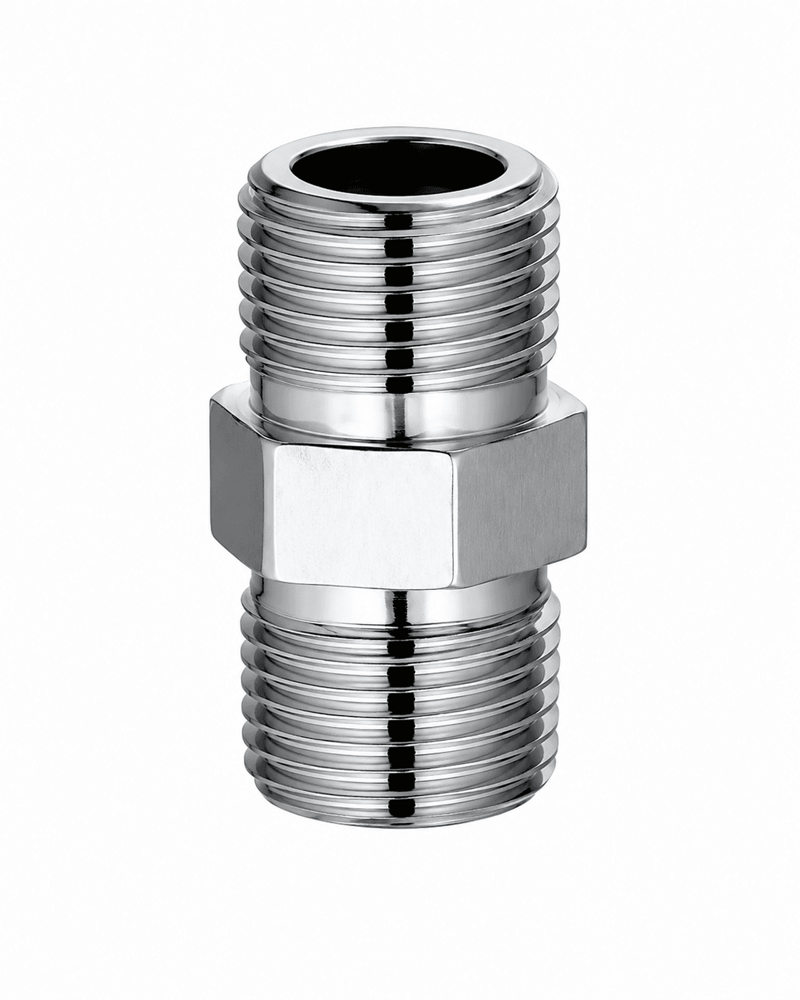 Threaded Hex Nipple | Size: 1/2" | Allows Stronger Tool Grip During Installation