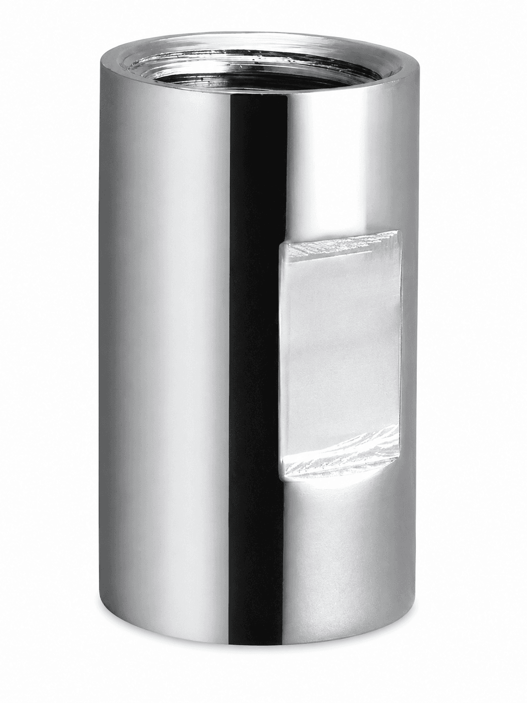 CP Straight Socket Connection Pipe | Size: 1/2" | Supports Secure Pipe Joining | Chrome Plated Finish