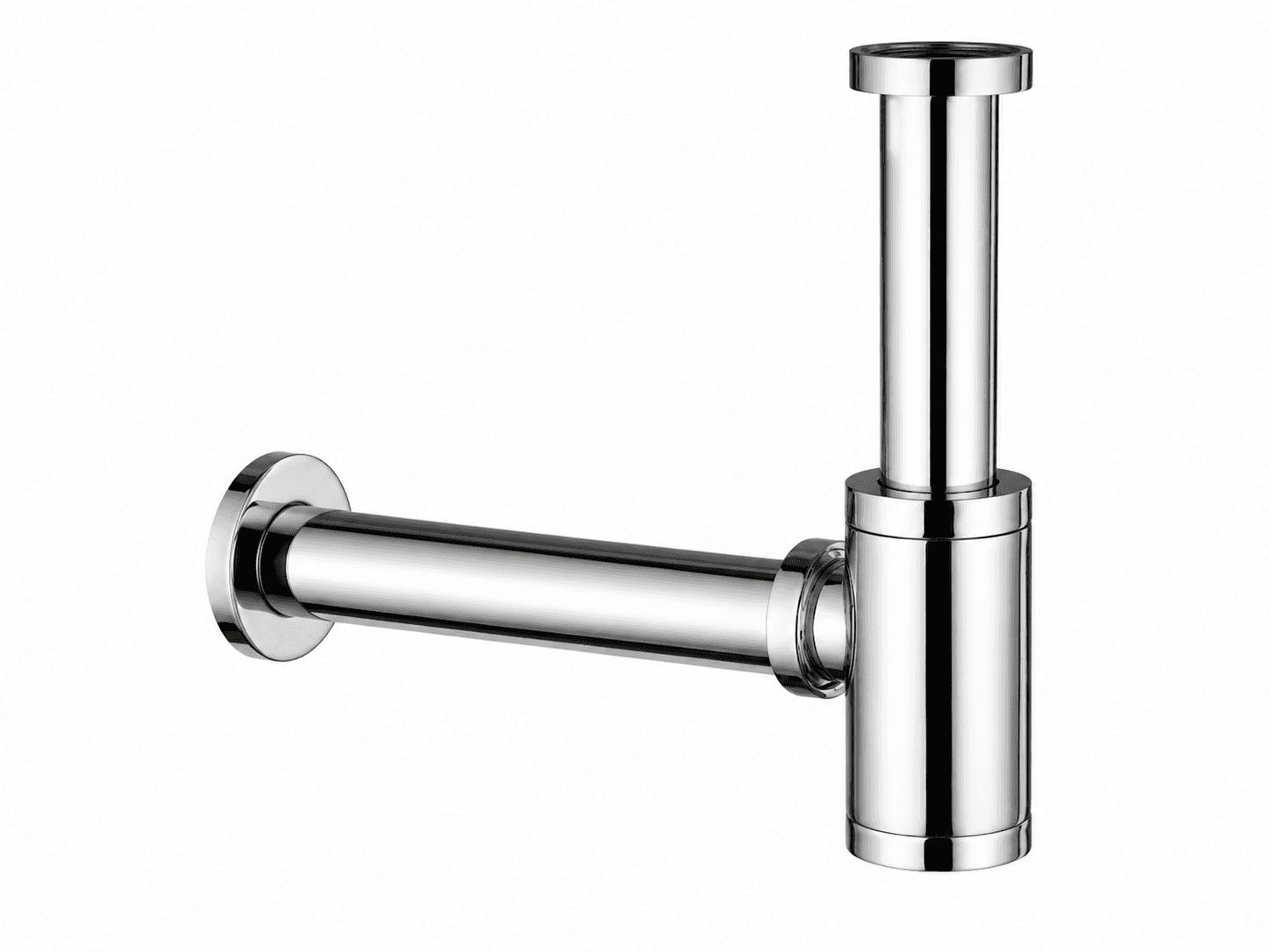 Bottle Trap Pipe | Controls Basin Drain Discharge | Chrome Finish