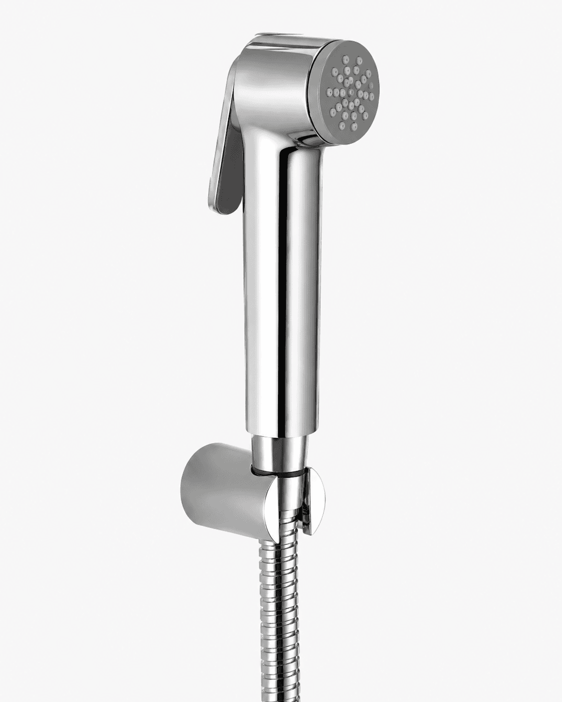 Hand Spray | Size: 1mtr Tube And Bracket | Supports Easy Toilet Cleaning Use | Chrome Finish