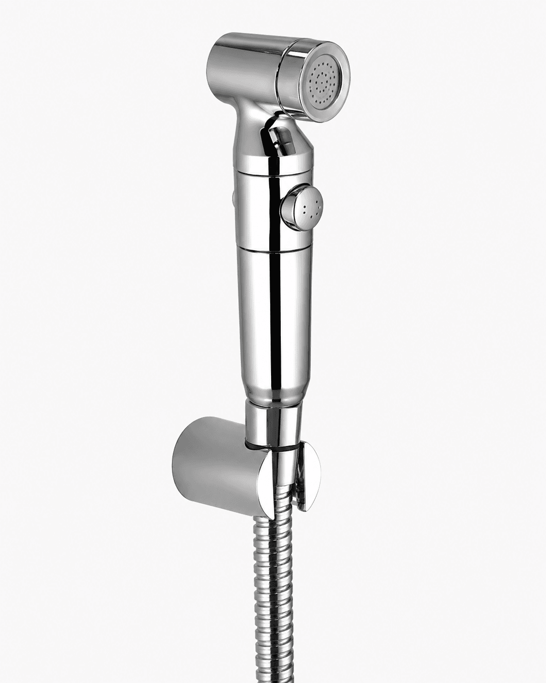 Hand Spray | Size: 1mtr Tube And Bracket | Supports Easy Toilet Cleaning Use | Chrome Finish