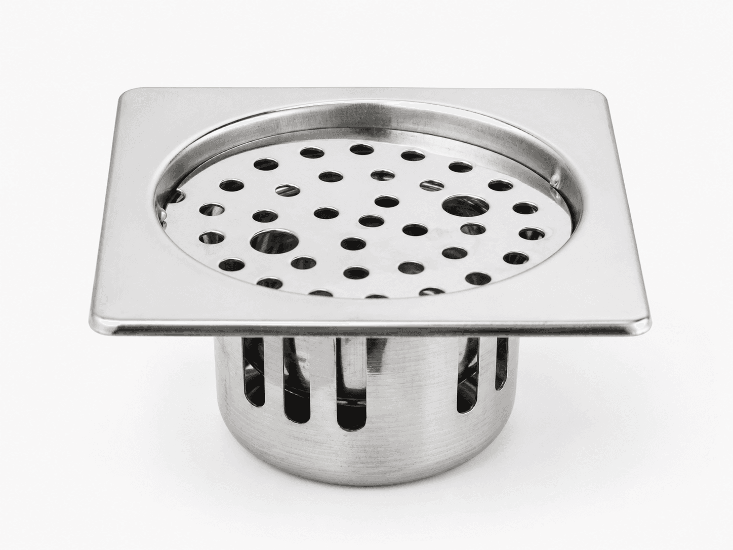 Grating Anti Cockroach Trap Square | Size: 5" | Helps Maintain Cleaner Bathroom Drains | Practical Hygiene Focused Drain Cover