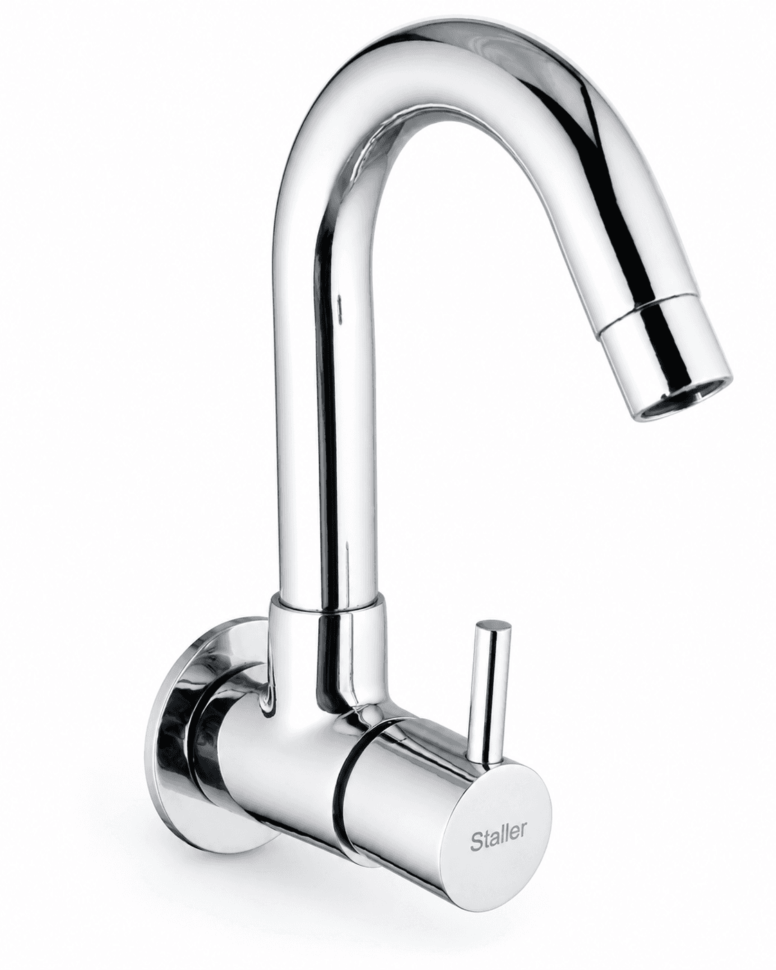 Sink Cock (Only Cold Water) | Frees Up Sink Deck Area And Gives Comfortable Utensil Washing Height | Chrome Finish