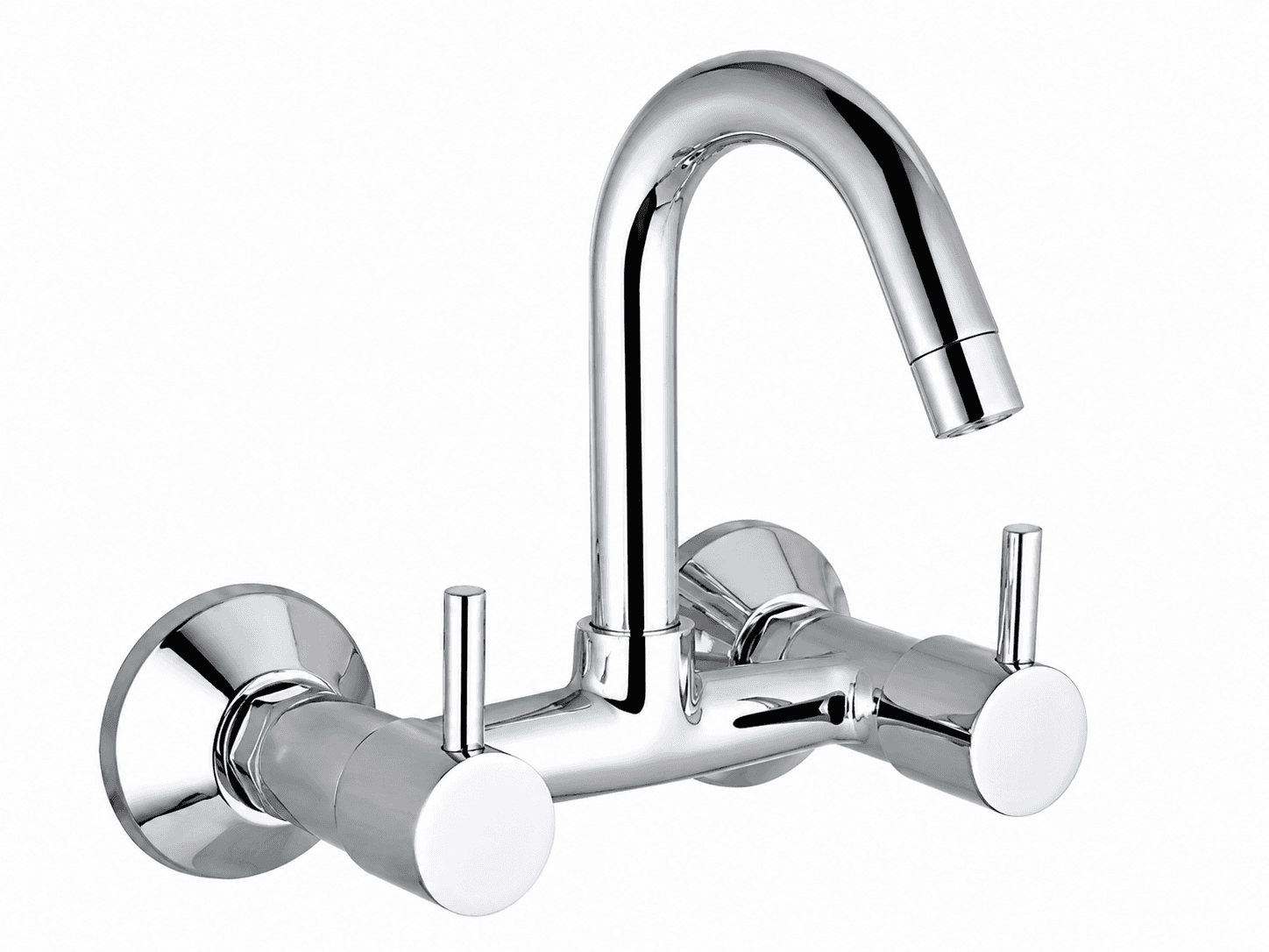 Sink Mixer | Dual Handle | Helps Mix Hot And Cold Water | Chrome Finish