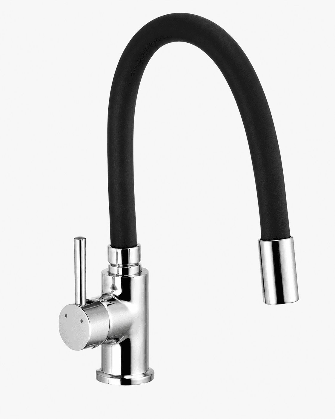 Sink Cock | Flexible Neck Faucet | Offers Easy Directional Water Flow On Kitchen Counters  Chrome Finish