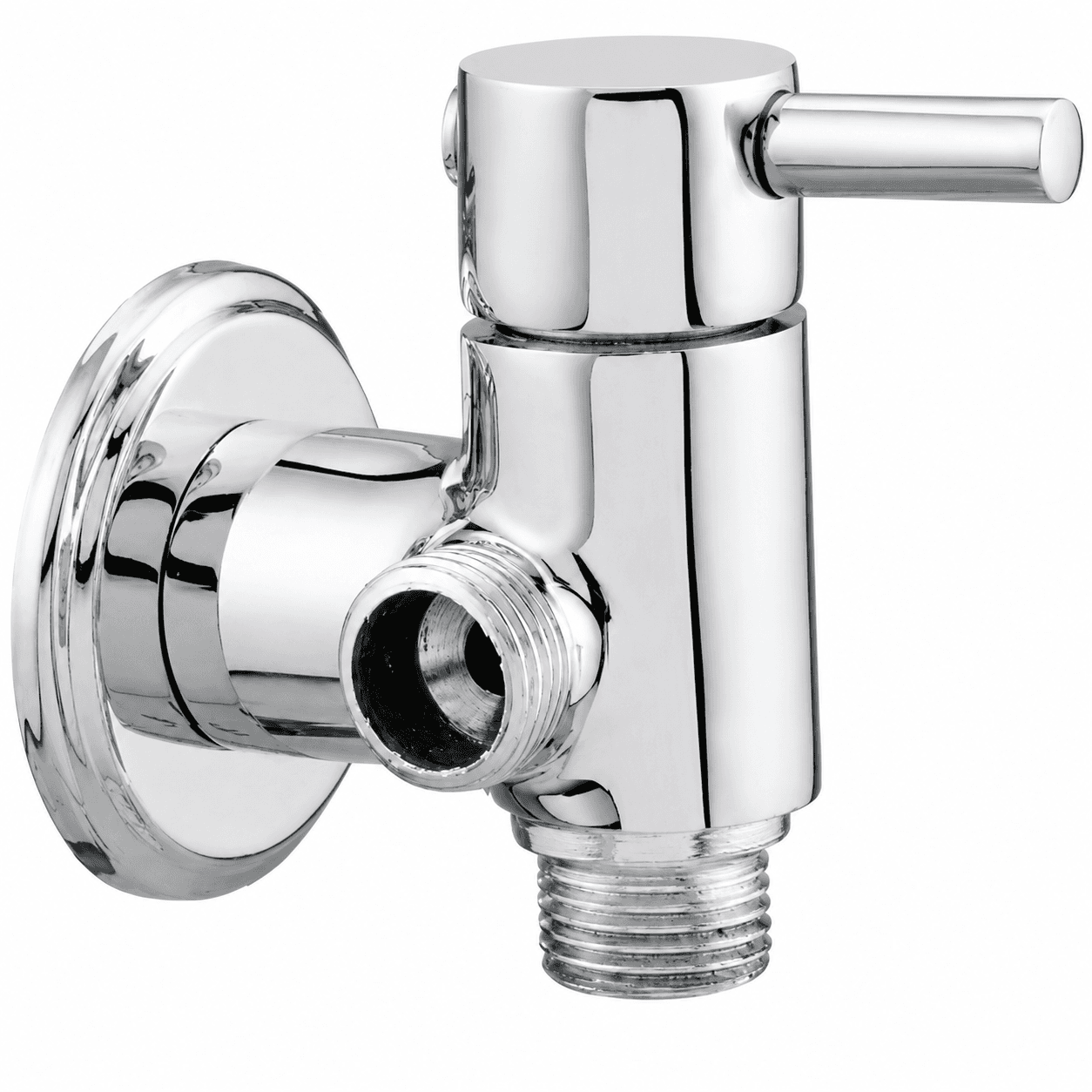 Angle Cock 2 In 1 | Chrome Fininsh | Allows Connection Of Multiple Outlets From One Point