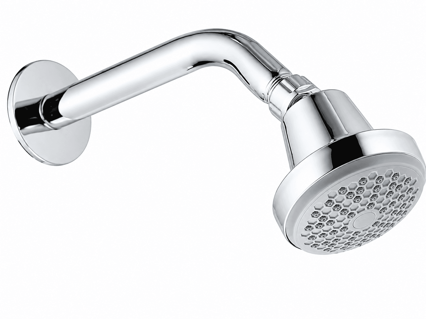 Round Shower 3" With Arm | Size: 6" Arm | Supports Organized Everyday Bathroom Use