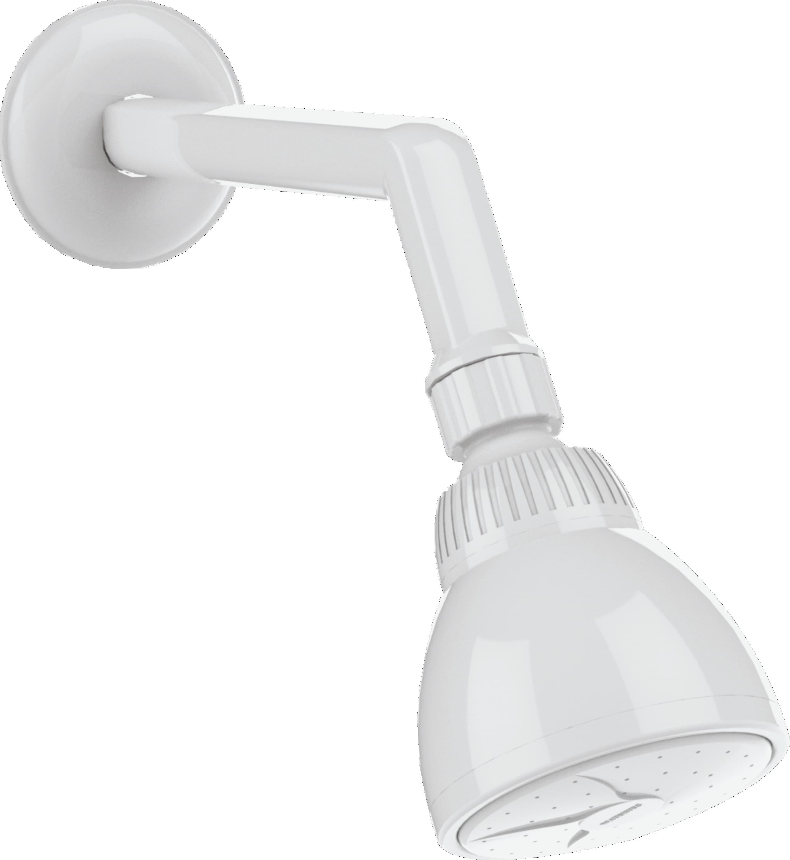 Showers with Shower Arm And Flange | Material: Polymer (ABS) | Finish: White Colour