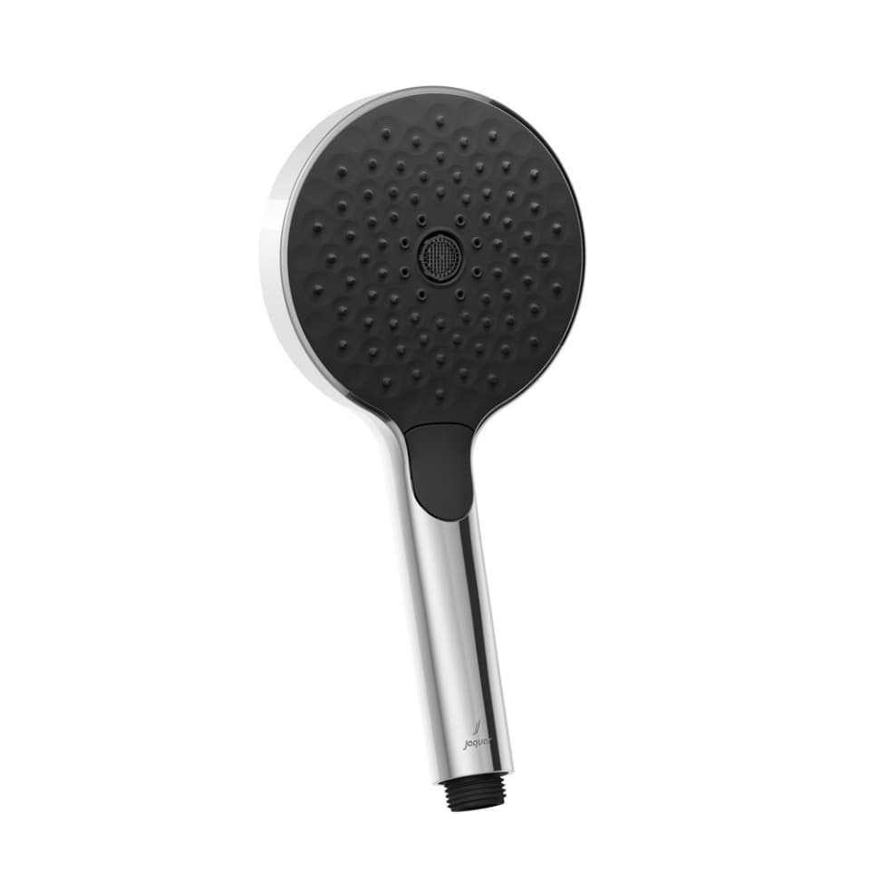 Octane Flexi Nozzle Hand Shower 120 mm Round Shape TriFlow (Rain, Massage & Champagne Spray) ABS Body with Rubit Cleaning System | Chrome Finish | 3-Function