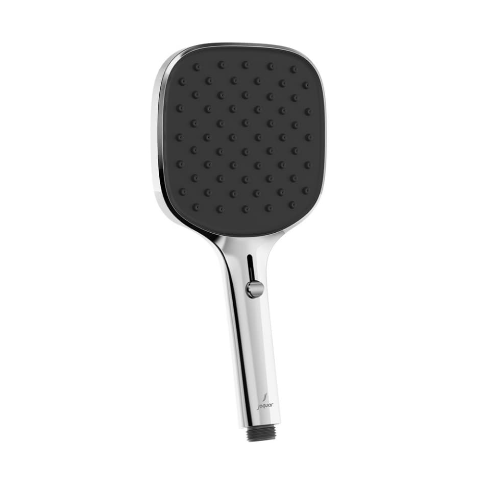 Octane Slider Hand Shower 130 mm Square Shape TriFlow (Rain, Grain & Mist Spray) | ABS Body with Rubit Cleaning System | Chrome Finish | 3-Function