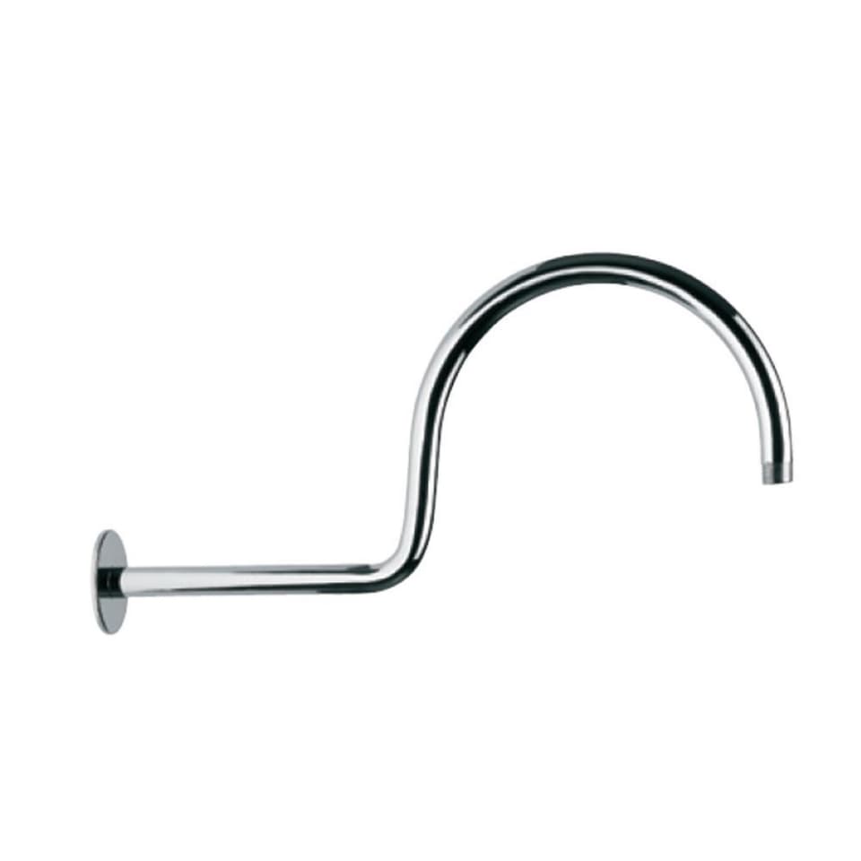 Victorian Shower Arm | Size: 460 mm Long | Round Shape Wall Mounted with Flange | Chrome Finish